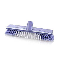 Щетка для уборки жесткая, щетка пластиковая для подметания и мытья ковров, с резьбой Фиолетовая (0-12-48018)