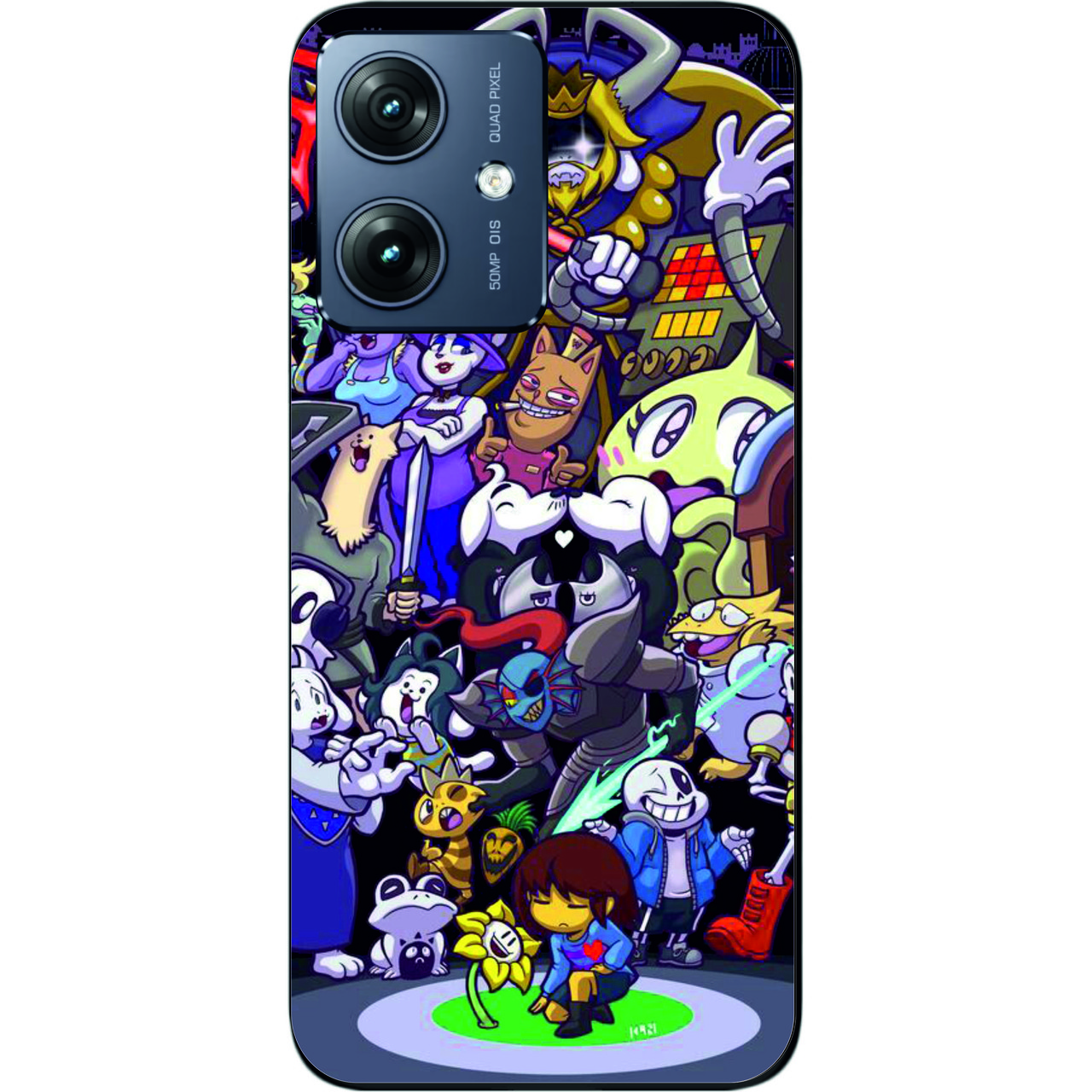 Силіконовий чохол Case для Motorola G54 Power з картинкою Андертейл герої