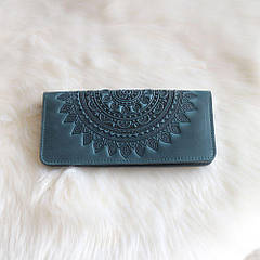 Гаманець довгий "Мандала" бірюзовий 07-М-Бір 07-М-Бір