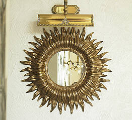 Дзеркало сонце Sunny 55 см золотий декор ВС953 золото ВС953 золото