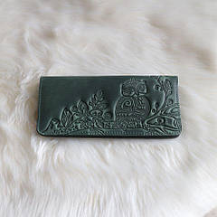 Гаманець довгий "Сова" зелений 07-З-Зел