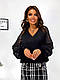 Жіноча модна кофта з мереживом на рукавах із ангори батал "Аріадна" Стильна оригінальна якісна жіноча кофта - фото 4 - id-p2034184817