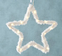 Новорічна підвіска "Зірка" LED стрічка 55 см (2xAA 1.5V) 2005353
