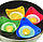 Набір силіконових форм для виготовлення яєць пашот 4 шт. Різнокольорові формочки для яєць пашот, фото 2