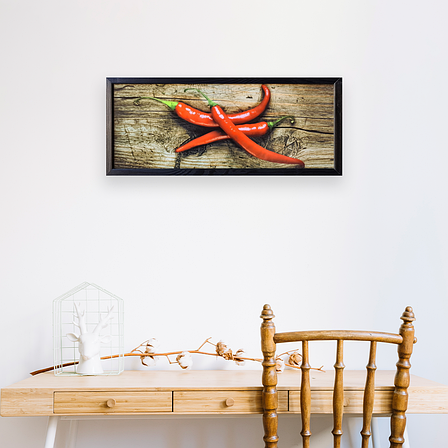 Фотокартина в дерев'яній рамі Paprika 1 20х50 см POS-2050-106, фото 3