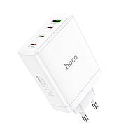 Мережевий зарядний пристрій HOCO N31 Leader PD100W four-port(3C1A) fast charger White