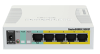 5-портовий гігабітний керований PoE комутатор MikroTik RB260GSP (CSS106-1G-4P-1S)
