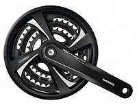 Шатуны велосипедные Shimano FC-TX801 Tourney TX (42-34-24), L-170 mm.