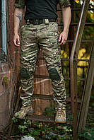 Тактические штаны на флисе мультикам, Зимняя армейская боевая одежда для ВСУ теплые военные брюки