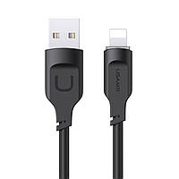 Кабель Usams US-SJ565 Lightning 2.4A Charging & Data Cable Lithe Series 1.2m Black