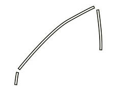 Хром молдинг передні праві двері Honda FCX Clarity (17-) 67324-TRT-305