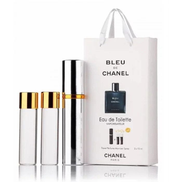 Chanl Bleu de Chanl edt 3x15ml - Trio Bag