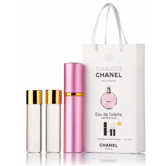Chanl Chance Eau Tendre edt 3x15ml - Trio Bag
