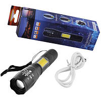 Тактический фонарь BAILONG COP BL-1831-T6 (BL-29-T6) + COB Micro USB, GN2, Хорошее качество, фонарь на