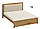 Ліжко двоспальне дерев'яне "Торонто" з м'яким узголів'ям, фото 8