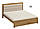 Ліжко двоспальне дерев'яне "Торонто" з м'яким узголів'ям, фото 9
