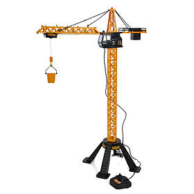 Будівельний кран Bambi 6390A 1:18, світло, піднімає/опускає вантаж, оберт. кабіна, Toyman