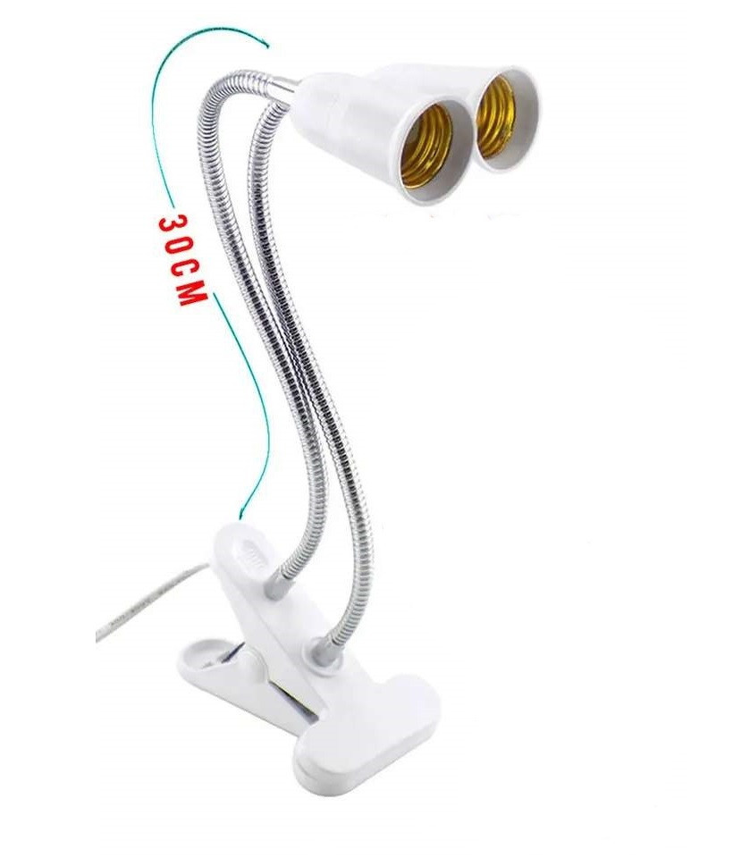 Прищіпка — світильник Pako на 2 лампи з цоколем e27