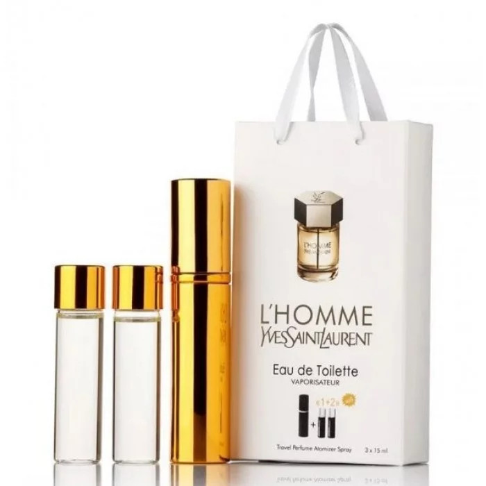 Yves Saint Laurent l'homme edp 3x15ml - Trio Bag