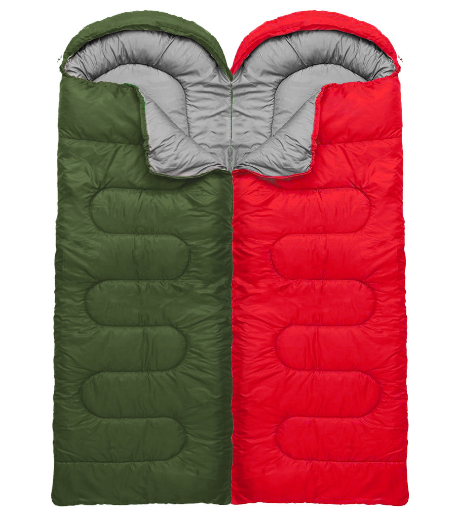 Спальный мешок зимний (спальник) одеяло с капюшоном E-Tac Winter Green - фото 3 - id-p2034233116
