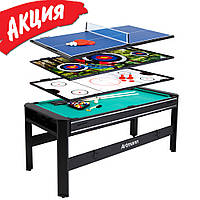 Игровой стол Twist Artmann 4в1 Настольный теннис, аэрохоккей, бильярд для взрослых Детский лук с мишенью lms