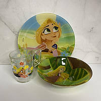 Набір дитячого посуду 3 предмети Luminarc Disney Princess Royal P9260