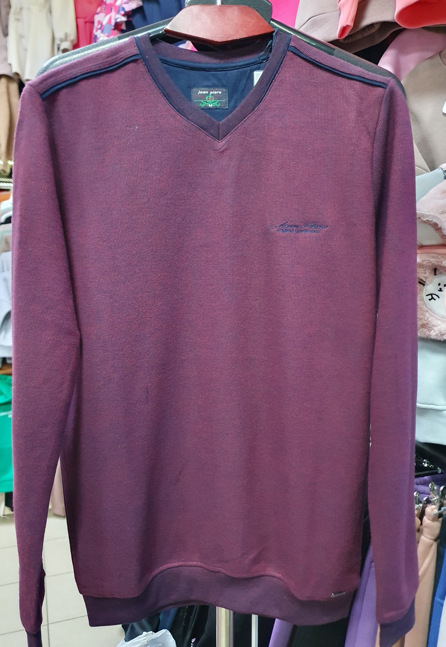 Світшот Jean Piere чоловічий M-XXL арт.1739, Коричневий, XXL, 52 XXL, 52, Бордовий
