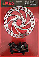 Тормоз велосипеда дисковый Ares MDA11F+SE16B ротор 160 мм., передний, фланец