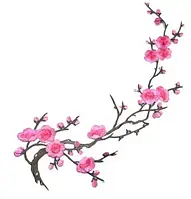 Фурнітура для одягу аплікація рожева Сакура