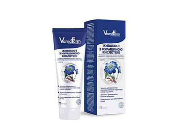 Крем Живокост з мурашиною кислотою 75 мл ТМ VamaFarm FG