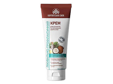 Крем для огрубілої та потрісканої шкіри ніг 100 мл ТМ Карпатська Сила FG