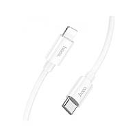 Кабель HOCO X87 Magic silicone PD charging data cable for iP White