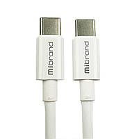 Кабель Mibrand MI-17 Flexible Charging Line Type-C for Type-C 5A 1m White