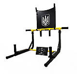 Турнік з адаптивною спинкою (до 200 кг*) 3 в 1 Workout домашній настінний (на стіну) з рамкою, фото 7