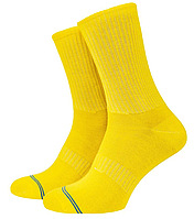 Шкарпетки жіночі середні Mushka Sport SPY001 yellow зі смужкою 36-40 розмір