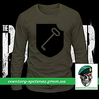 Военный реглан 1-я танковая СС Лейбштандaрт СС Адольф Гитлер олива потоотводящий (футболка с длинным рукавом)
