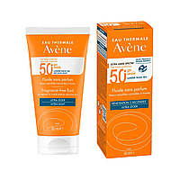 Солнцезащитный крем-флюид для лица Avene Soins Solaires Fluide SPF50+