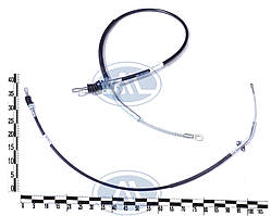 Трос ручного гальма ГАЗ 3307 зад. лів