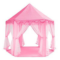 Детская палатка, шатер, игровая палатка розовая Kruzzel 6104 R_2198