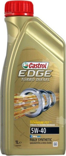 Castrol EDGE Turbo Diesel Titanium FST 5W-40 1 л, (1535b3) моторное масло