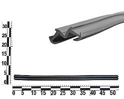 Ущільнювач опускного скла дверей ВАЗ 2101-03,2106 передній, ВАЗ 2101-07 задній верхній (середній)
