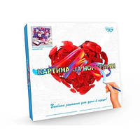 Набір для малювання Картина за номерами "Букет квітів" Danko Toys KpN-02-10U