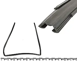 Ущільнювач опускного скла задніх дверей ВАЗ 2109-099 верхній прав.