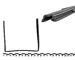 Ущільнювач опускного скла задніх дверей ВАЗ 2109-099 верхній лев.