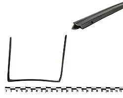 Ущільнювач опускного скла задніх дверей ВАЗ 2110, 2112 верхній прав.