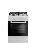 Плита Beko газовая,60л, 60x60см, белый FSG62010FW (код 1505406)