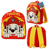 Дитячий плюшевий рюкзак Paw Patrol PL82141 Маршал, розмір рюкзака — 20*7*22 см