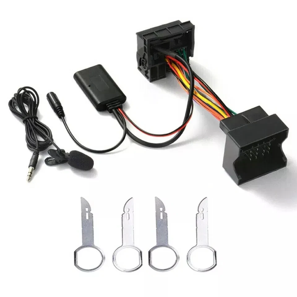 Bluetooth 5.0 адаптер, приймач AUX-вхід + мікрофон для Ford Focus, фото 1