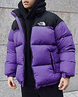 Пуховик The North Face светло фиолетовый, The north face куртка пуховик, Куртка the north face фиолетовая,зима