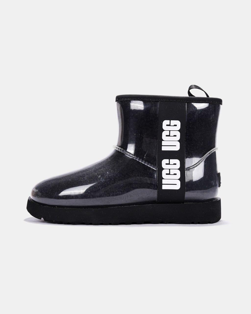 Зимові Жіночі Черевики UGG Classic Clear Mini Black / УГГ Класик Клір Міні Чорні